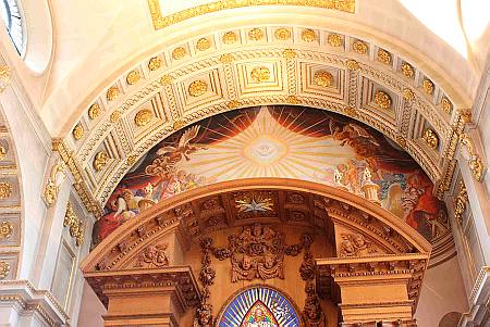 St Brides - Detail of the Ceiling